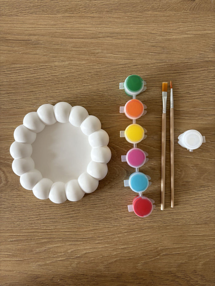Kit plateau rond en plâtre à peindre