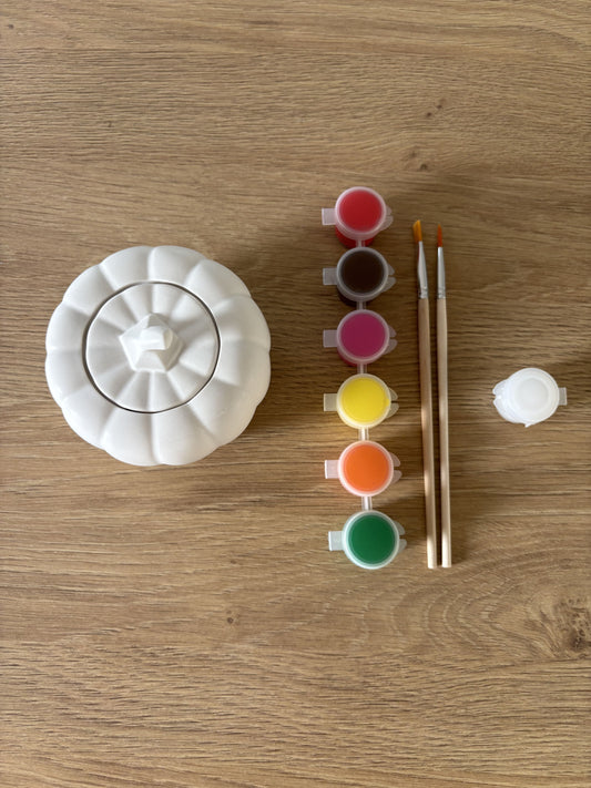 Kit citrouille en plâtre à peindre