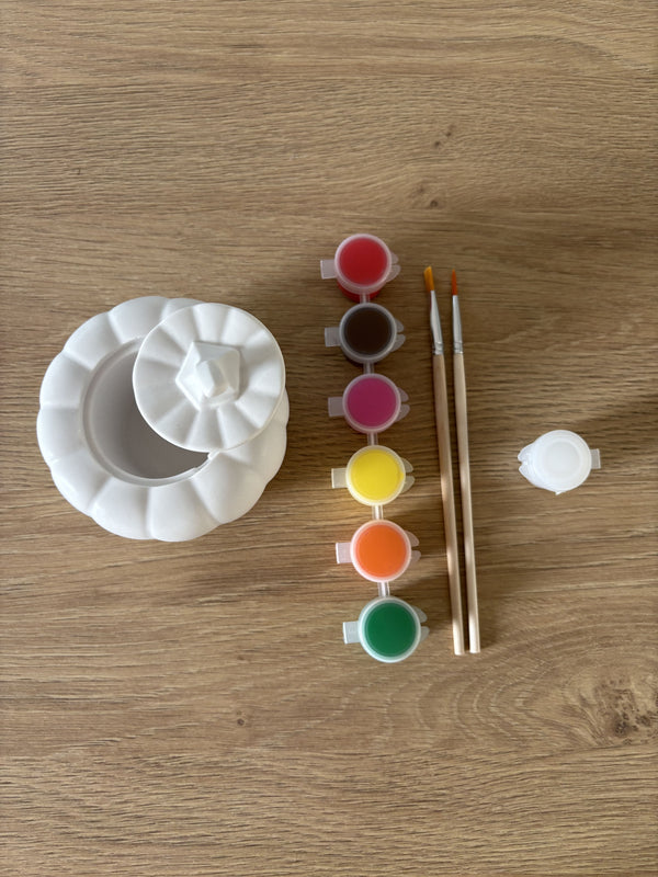 Kit citrouille en plâtre à peindre